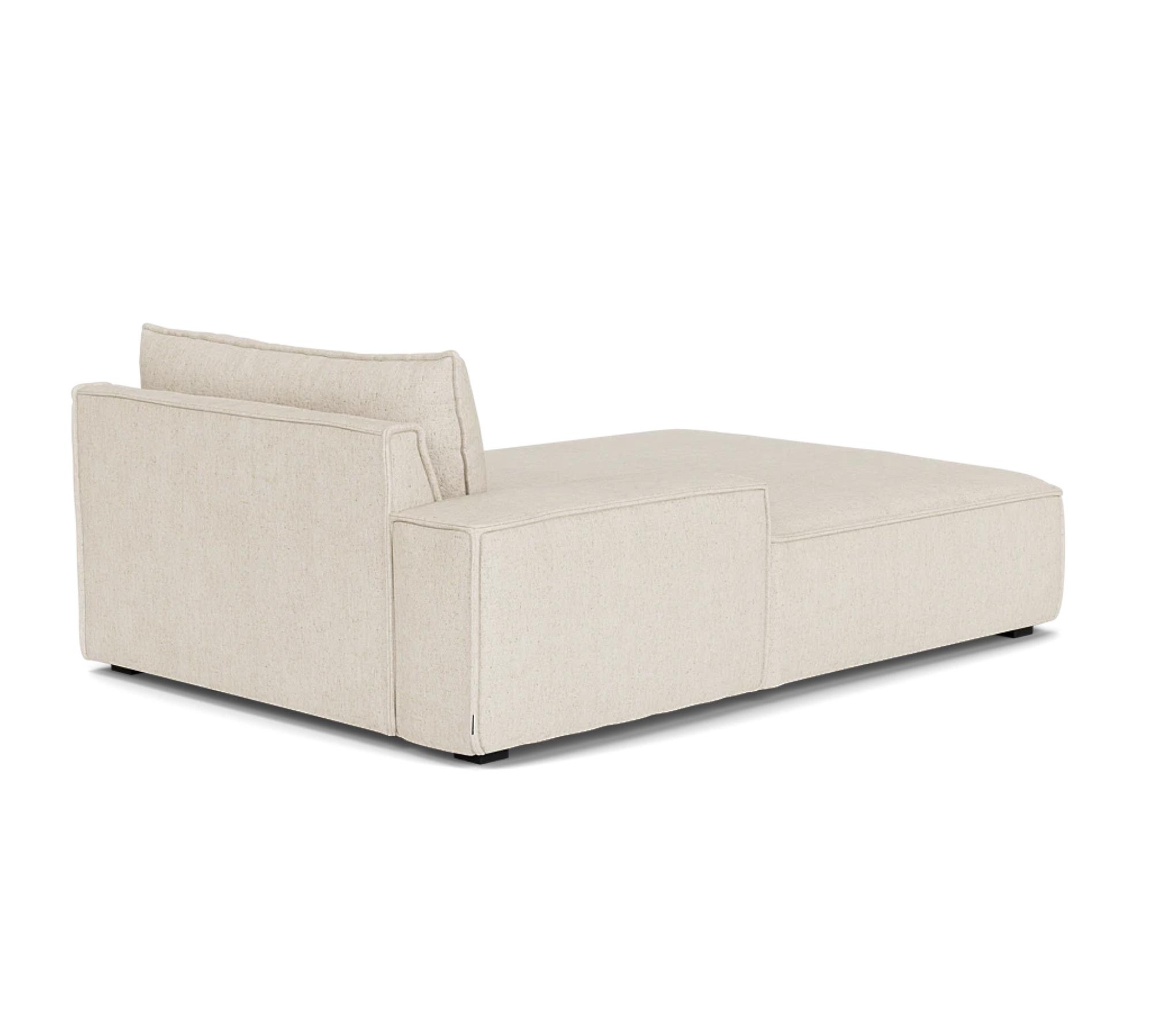 Daphne 1-seater chaise longue Left Moonlight Sand 3