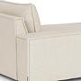 Daphne 1-seater chaise longue Left Moonlight Sand 4