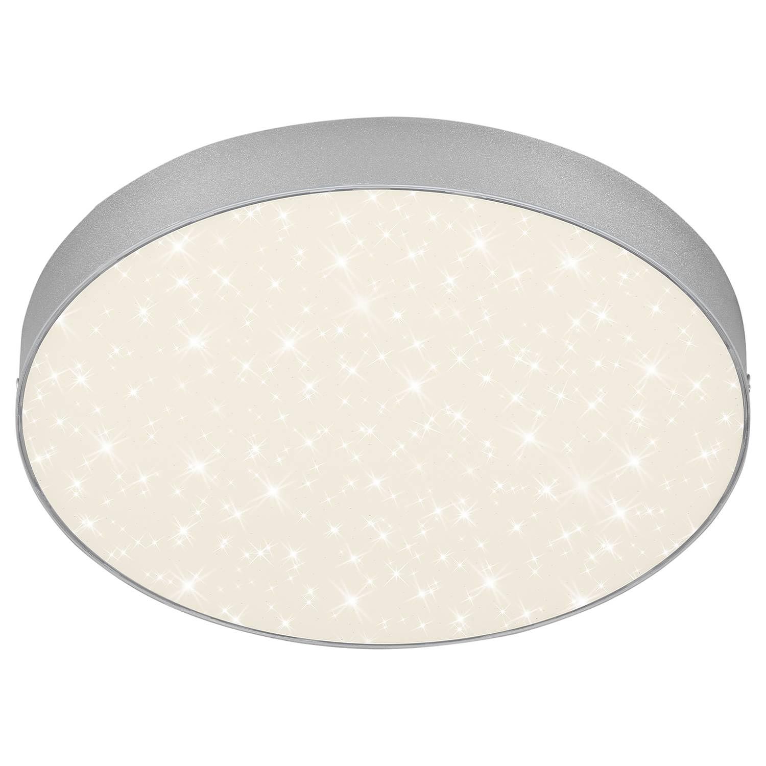 Briloner LED-Deckenleuchte Flame Star I Metall Silber 0