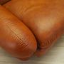 Sofa Leather Red 1970s 7
