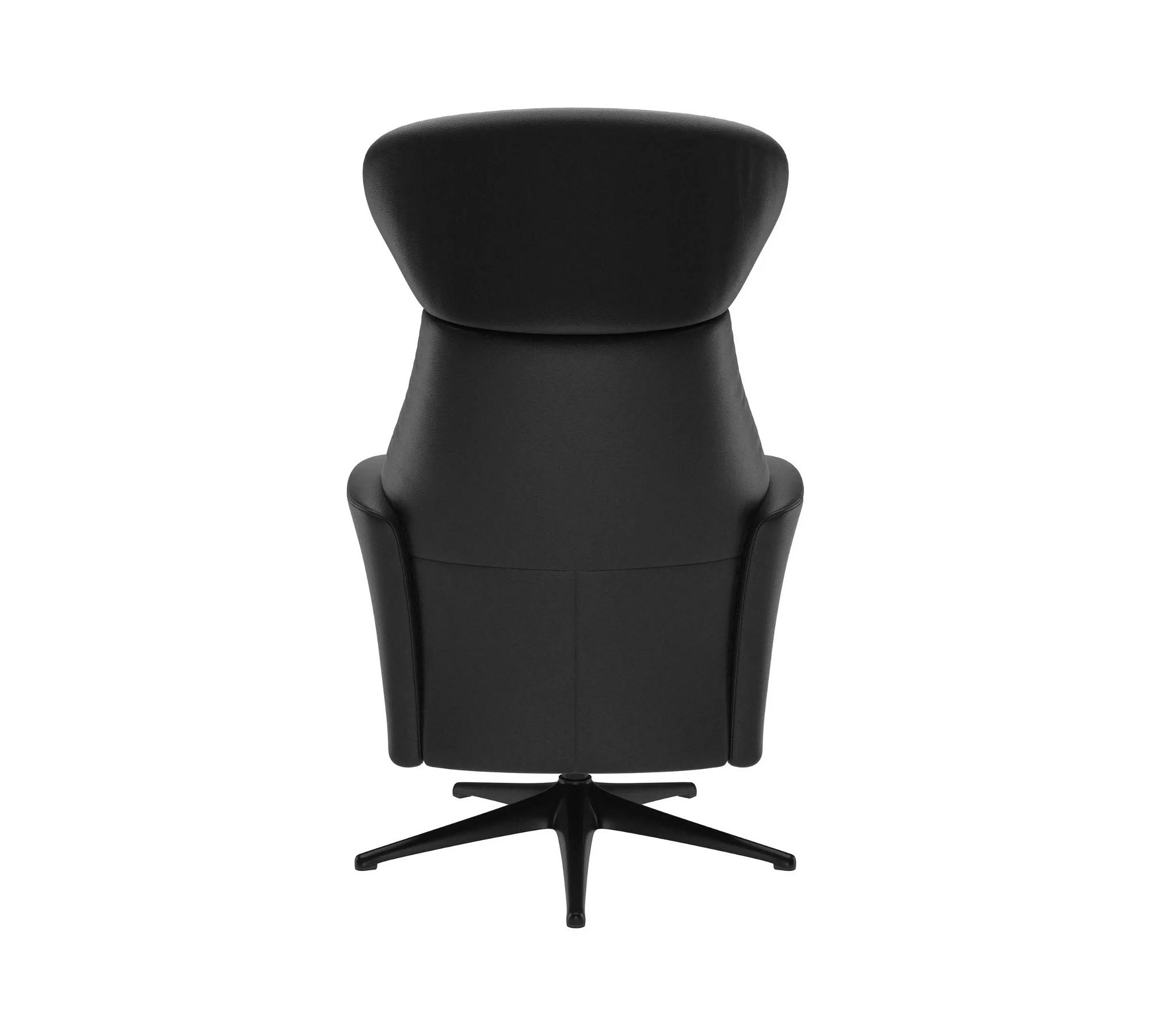 Palermo armchair with electric adjustment Leather Black 4