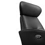 Palermo armchair with electric adjustment Leather Black 5