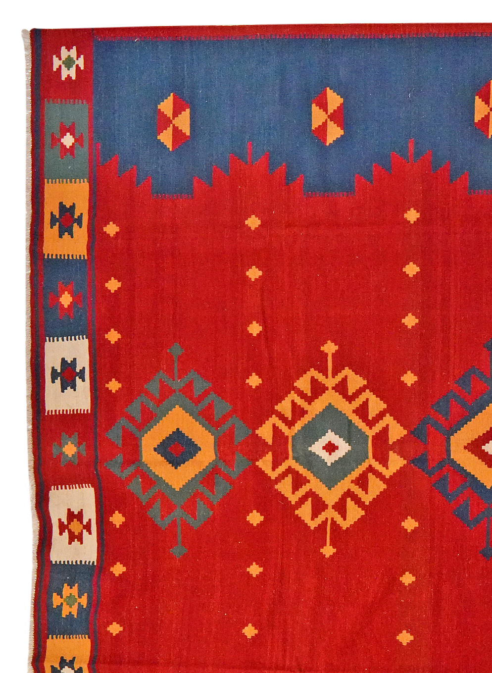 Kilim Gashgai Teppich Rot 1