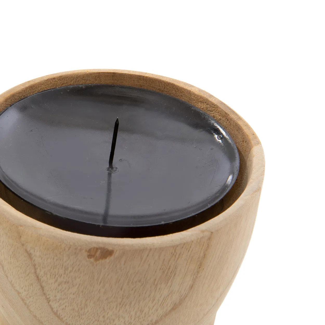 Candle Pin Candle Holder Wood 1