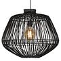 1-Flame Pendant Lamp Madagascar Bamboo Solid 0