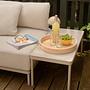 Vincent Outdoor coffee table Anthracite Gray Steel 2