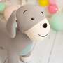 Cocker Maxi plush toy cotton wood grey 0