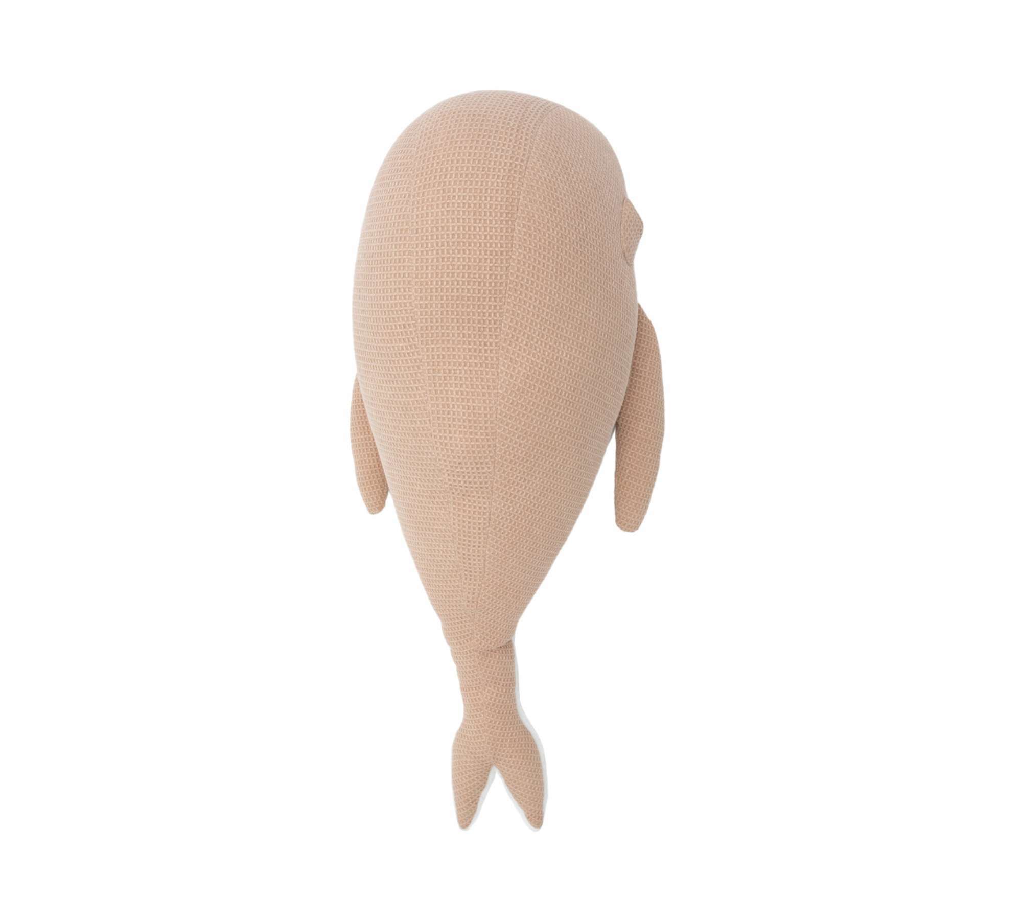Whale Maxi Soft Toy Cotton Beige 3