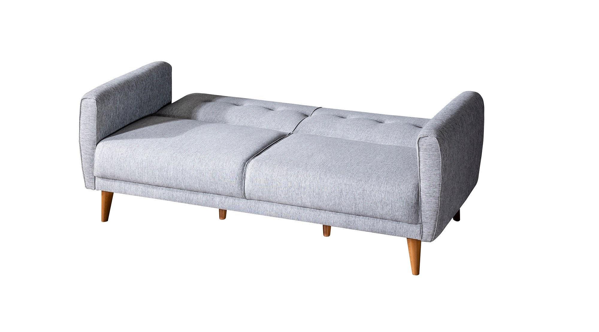Aria Set divano letto impiallacciatura di legno grigio 7