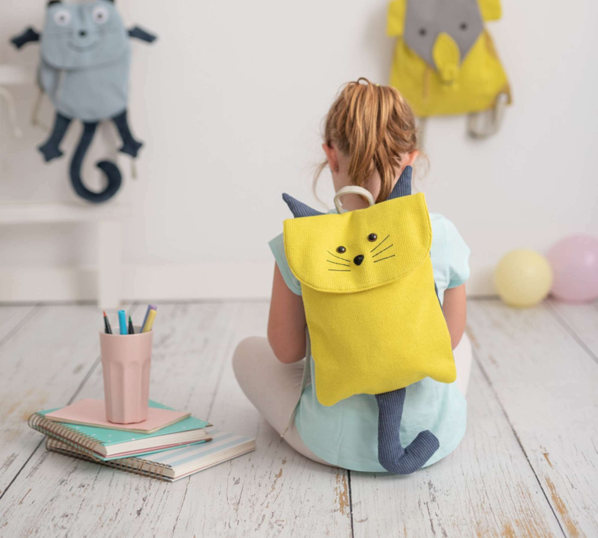 Wolf backpack Cotton Yellow 5