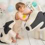 Cow Maxi plush toy Cotton Wood White Spotted 4