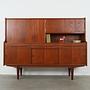 Highboard in legno di teak anni '60 4