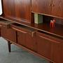 Highboard in legno di teak anni '60 9