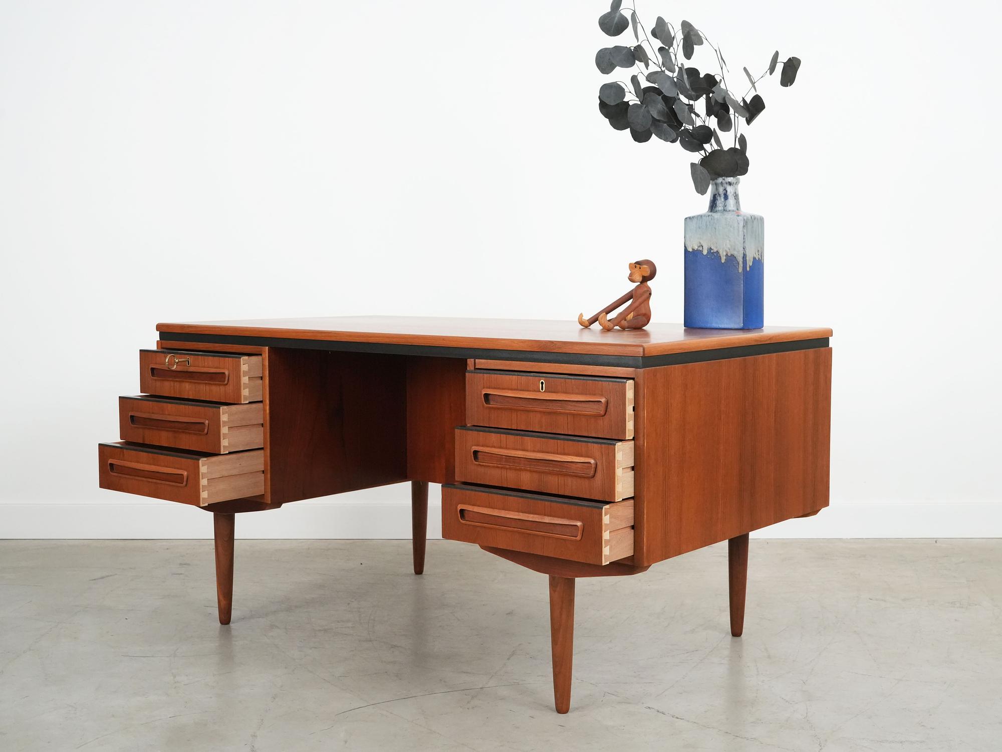 Schreibtisch Teakholz 1960er Jahre 3