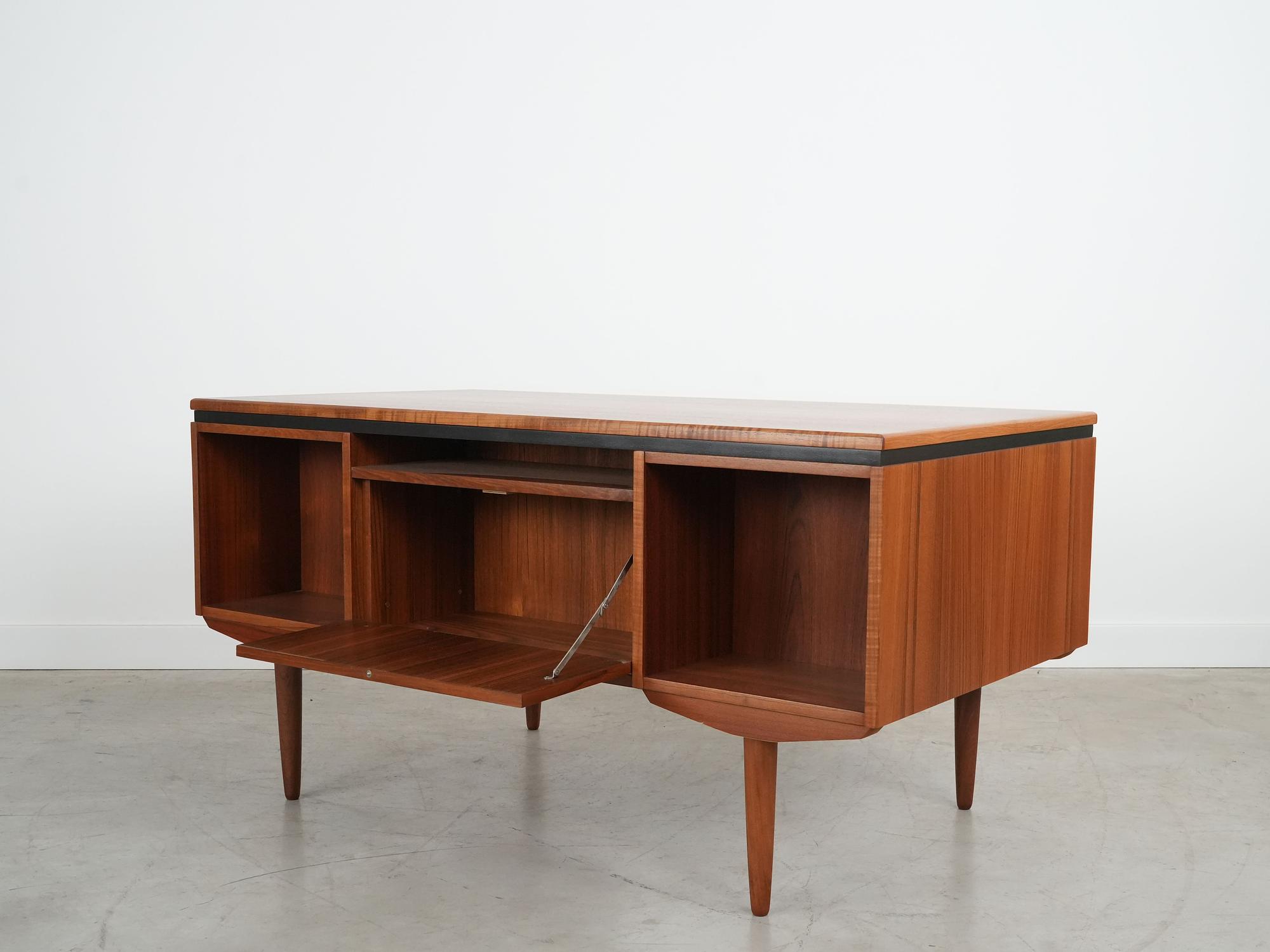 Schreibtisch Teakholz 1960er Jahre 9