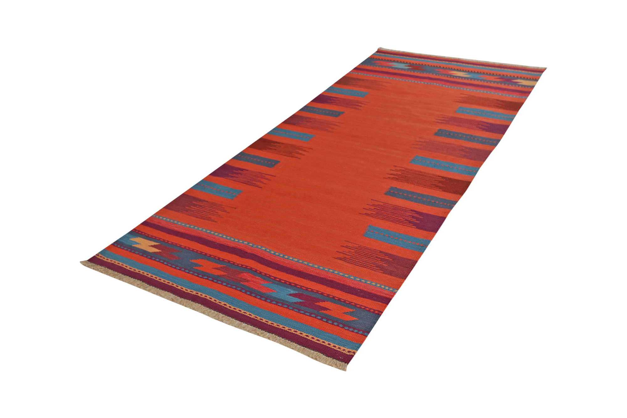 Tappeto Kilim Gashgai arancione 3