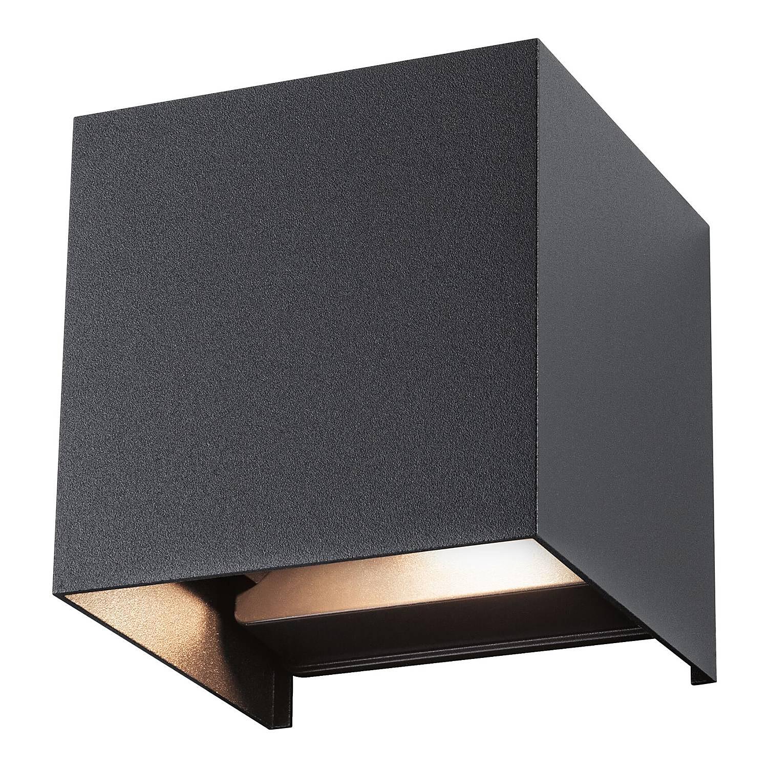 Wall light Cybo Aluminium Grey 1-bulb 0