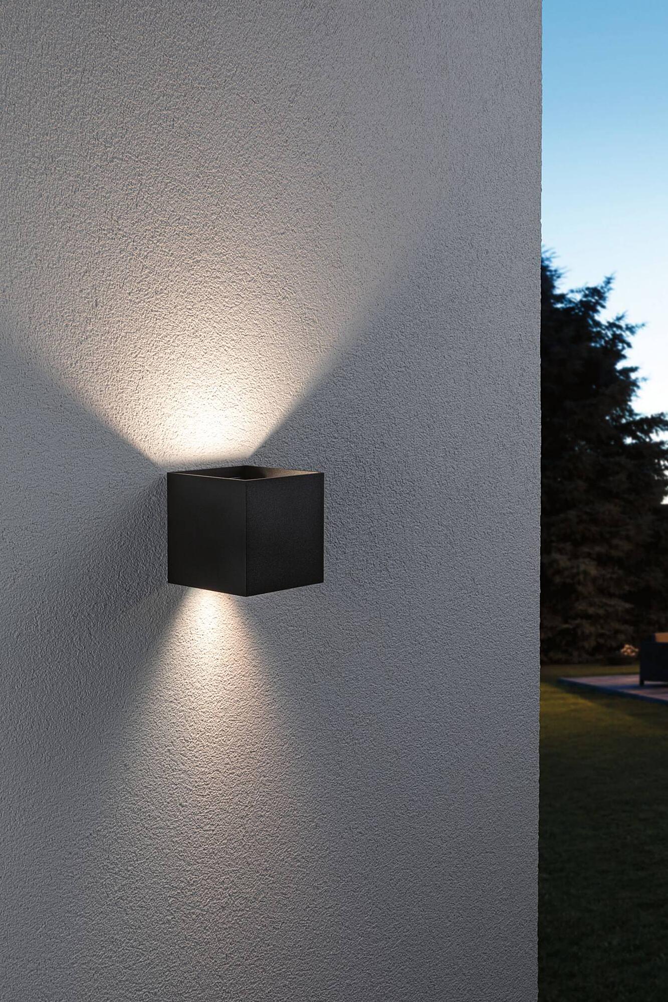 Wall light Cybo Aluminium Grey 1-bulb 3