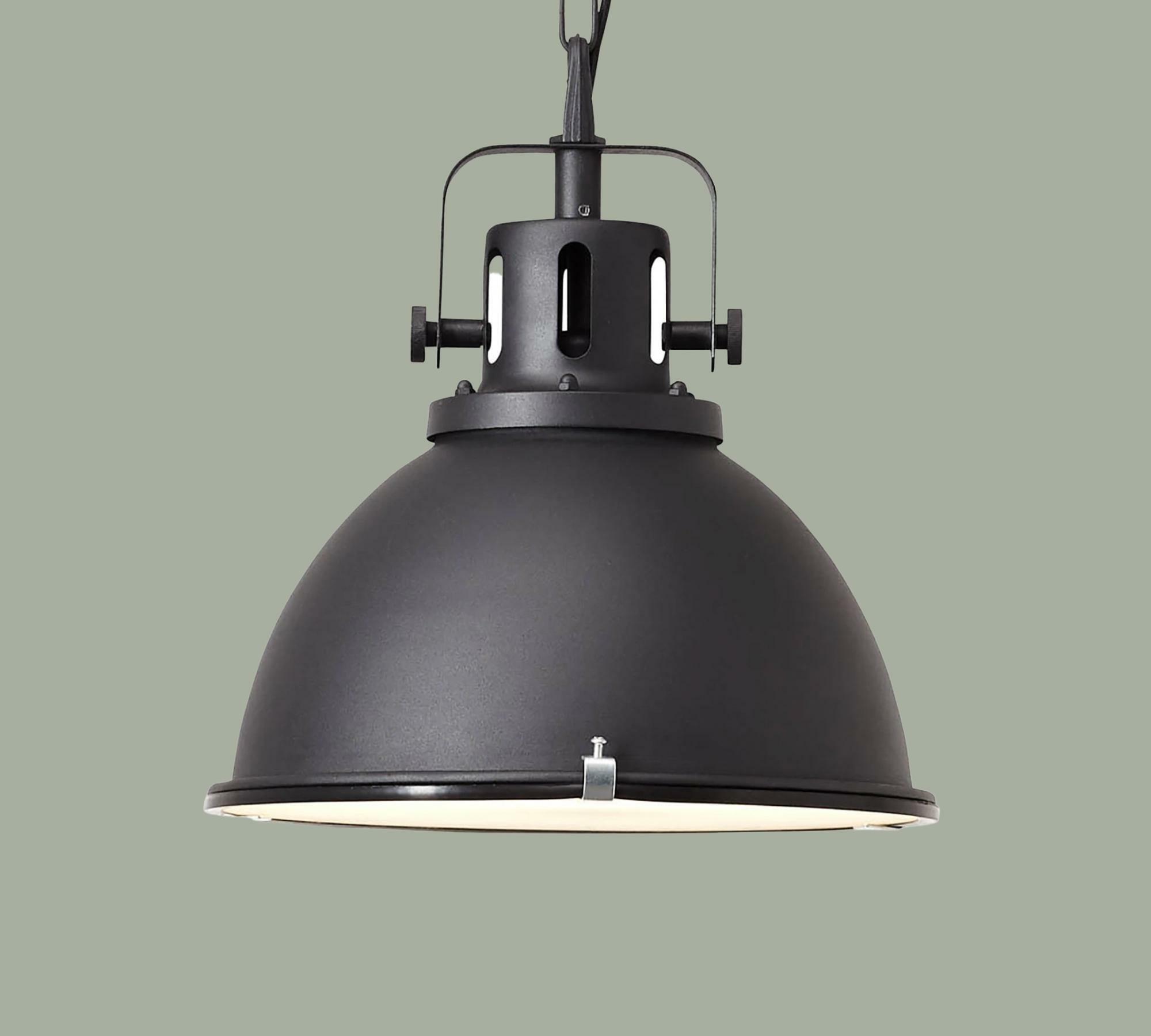 Industrial-Style Pendant Light Black small model 1