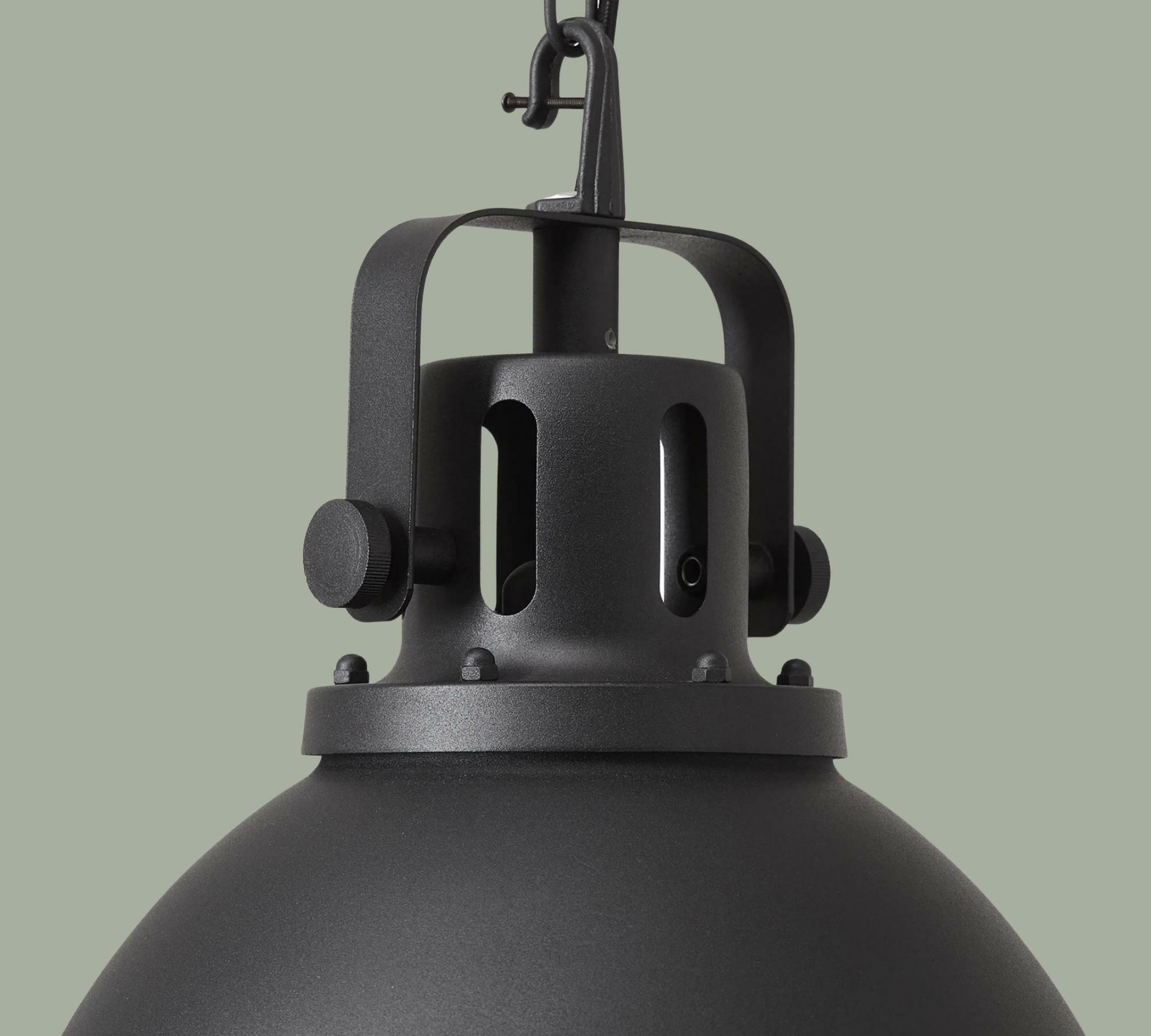 Industrial-Style Pendant Light Black small model 3