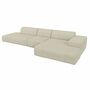 Pyllow Sofa Récamiere Rechts Webstoff Cremeweiß 1