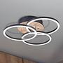 Circle LED Ceiling Light Iron Single-flame 0