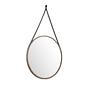 Wall mirror walnut veneer Ø75cm 0