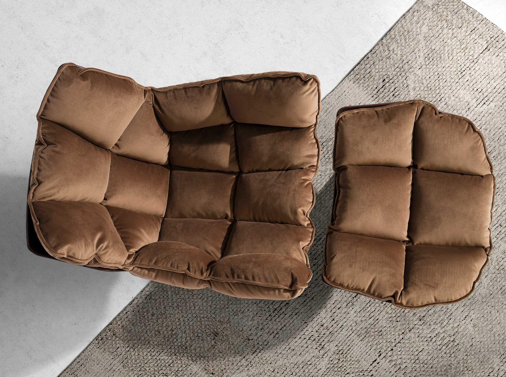 Ottoman Velvet Brown 7