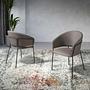 Dining chair Faux leather Brown 2