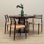 Round Mahogany Table 1970s 1