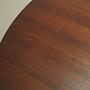 Round Mahogany Table 1970s 6