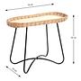 Side table Nybster Oval Beige / Black 2