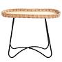 Side table Nybster Oval Beige / Black 1