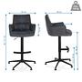 SOLAO LIFE HIGH Stool Fabric Anthracite 4