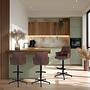 SOLAO LIFE HIGH Barstool Fabric Brown 3
