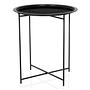 Side table / Coffee table / Sofa table ALLRUND Metal black hjh Living 9