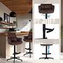 SOLAO LIFE HIGH Barstool Fabric Brown 2