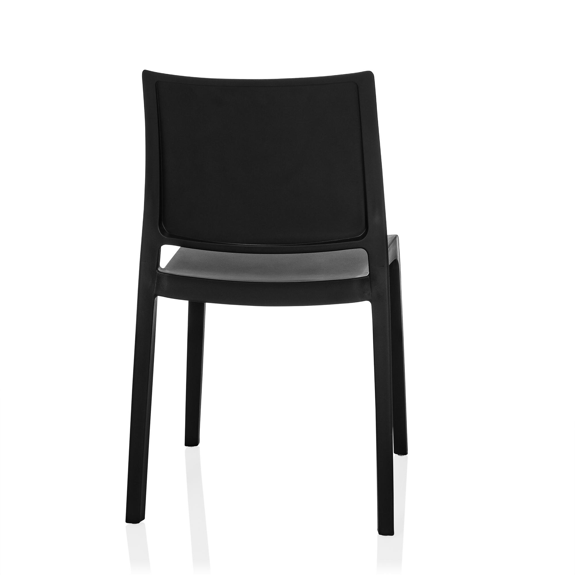 T37 V Dining chair Plastic Black 9