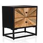 SANTJAGO BLACK SUN Side table fir wood 0