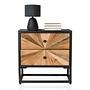 SANTJAGO BLACK SUN Side table fir wood 1