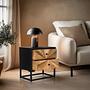 SANTJAGO BLACK SUN Side table fir wood 4