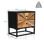 SANTJAGO BLACK SUN Side table fir wood 5