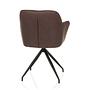 ELVERUM SPU Dining chair Faux leather Dark brown 8