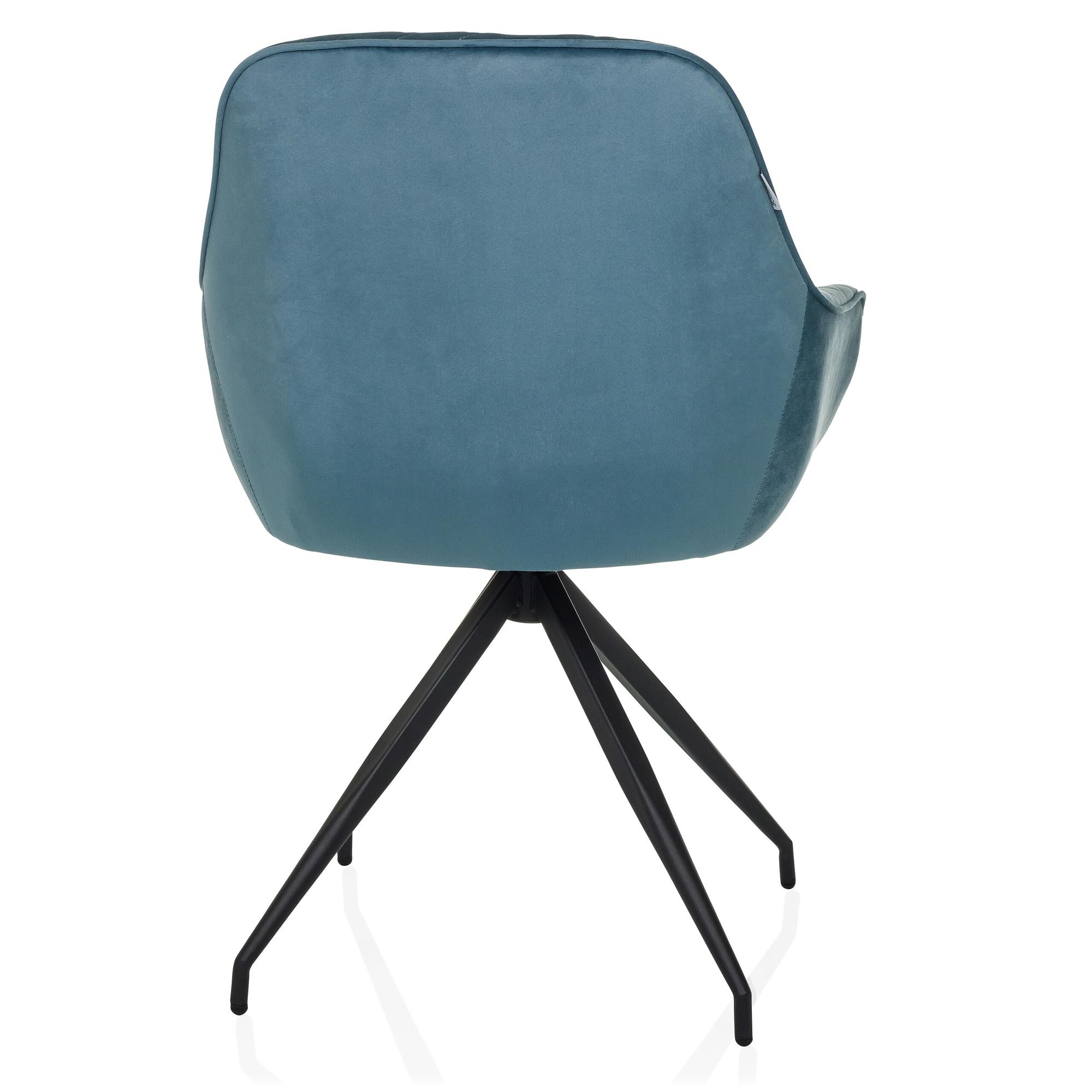 ELVERUM Dining chair Velvet Blue 9
