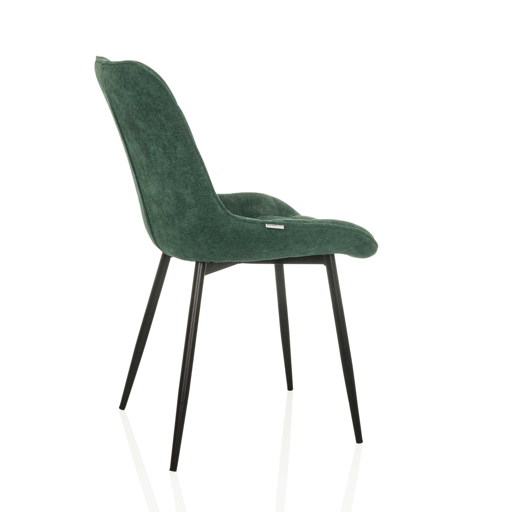 ELARIS Dining chair fabric green 8