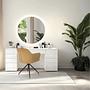 ELVERUM SPU Dining chair Faux leather Light brown 2