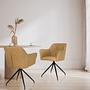 ELVERUM SPU Dining chair Faux leather Light brown 1
