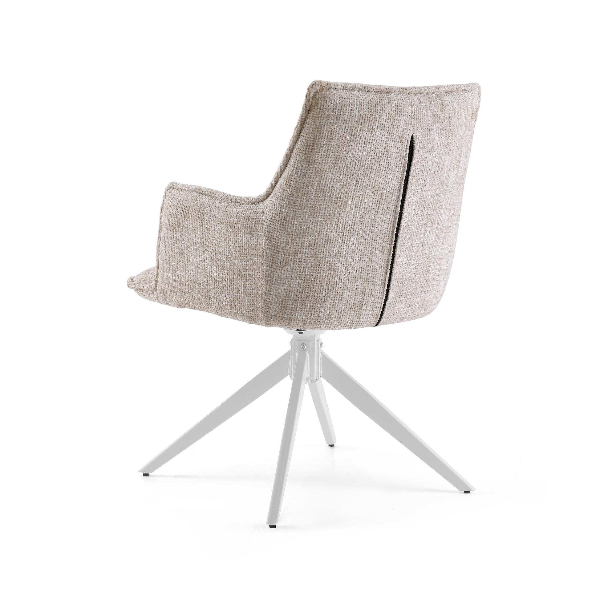 Tavaro sedia da pranzo tessuto beige 8