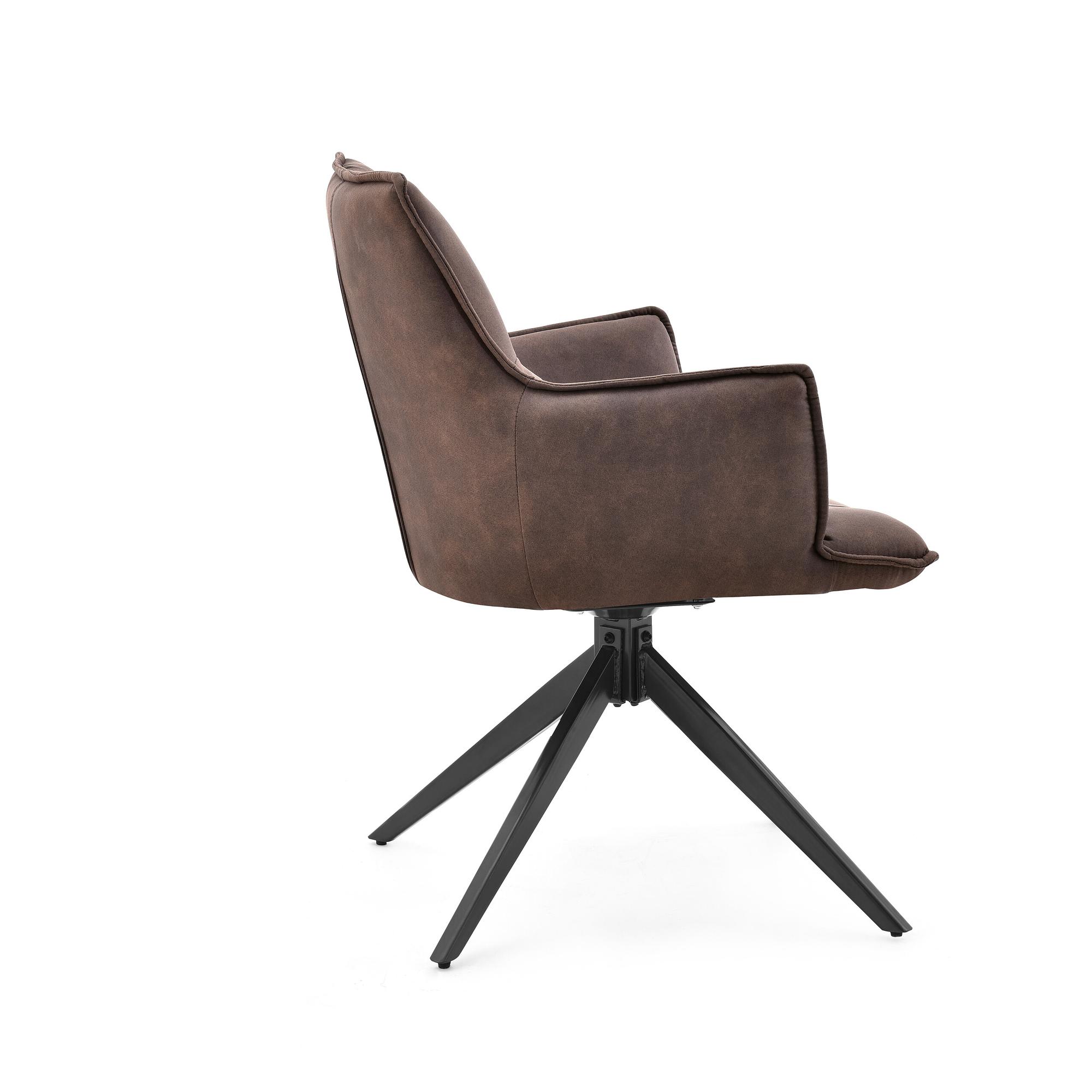 Tavaro Dining Chair Fabric Brown 3