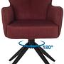 TARUGO Swivel chair fabric Red 1